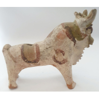 Beeldje (aardewerk) van rund, Zuid Amerikaans 